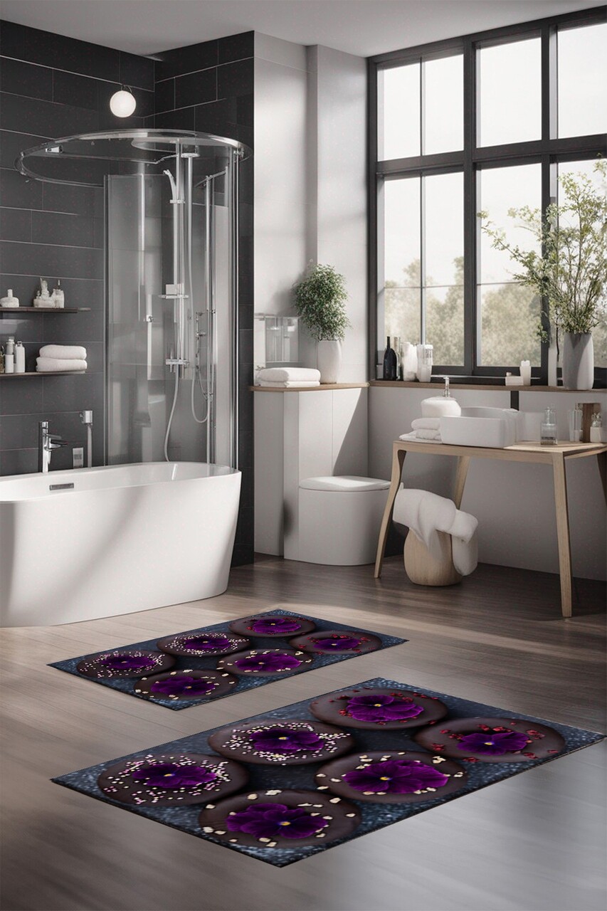 Set covorase de baie, L'essentiel Maison, CT-5369, Multicolor - imagine 4